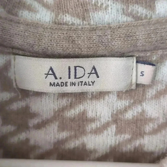 A.Ida Wool Blend Italy Cardigan Jacket Preppy Old Money Prep School Vintage - Picture 3 of 6